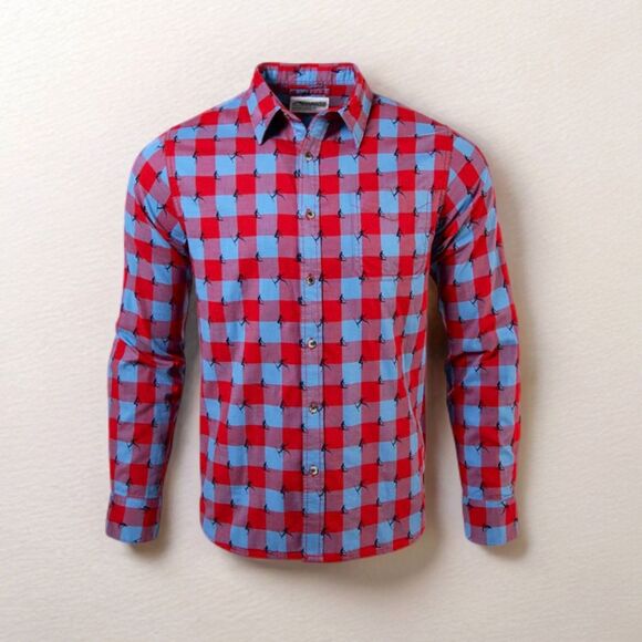 Mountain Khakis Freestyle LS Shirt Ski Tricks AOP Button Up Sz Medium - Picture 1 of 12